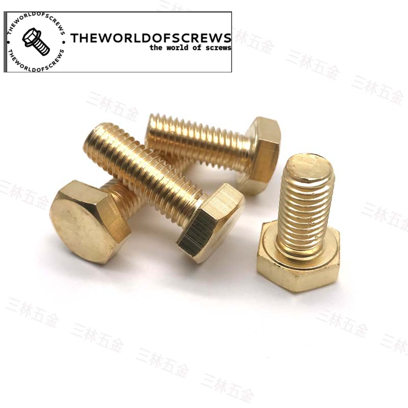 H62 brass American hex bolts screw ASME B18.2.1