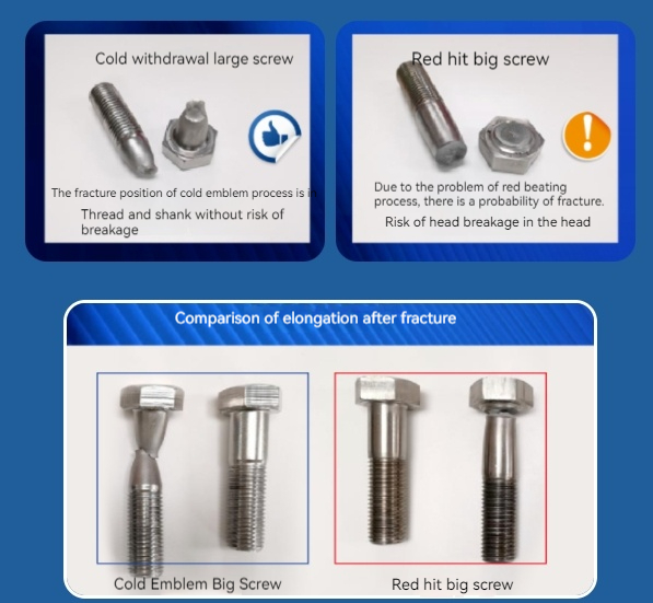 2024 - Cold heading stainless steel large screws new upgrade